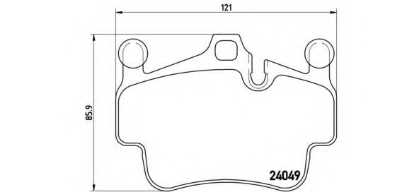 P 65 014 Brembo Гальмівні колодки