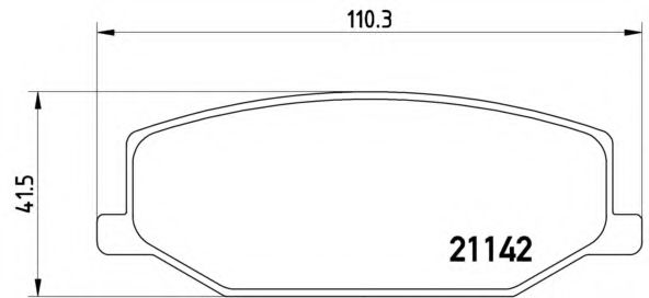 P 79 001 Brembo Тормозные колодки