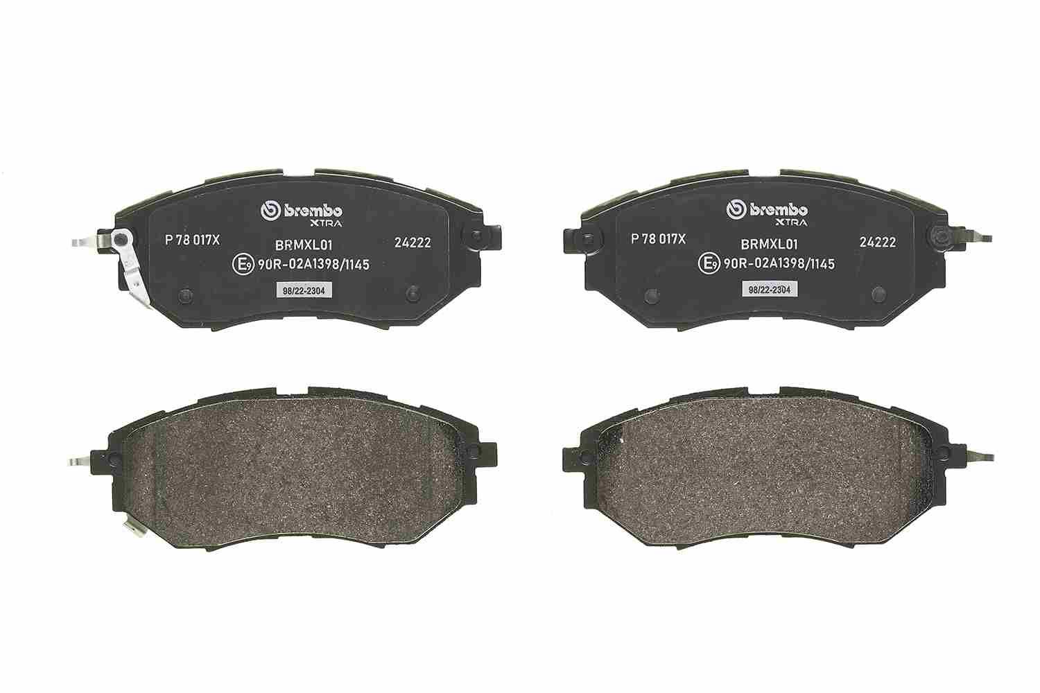 p78017x Brembo Тормозные колодки