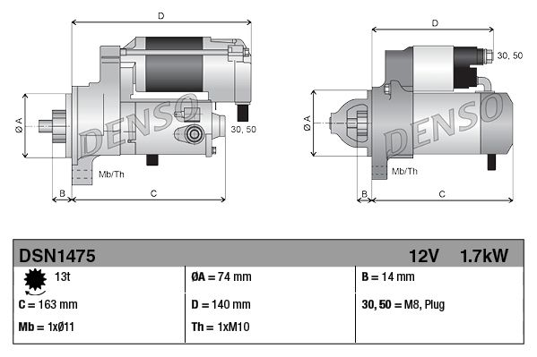 DSN1475 Denso Стартер