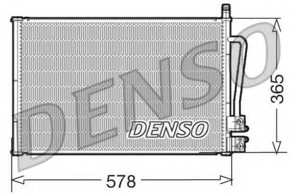 DCN10008 Denso Радиатор кондиционера