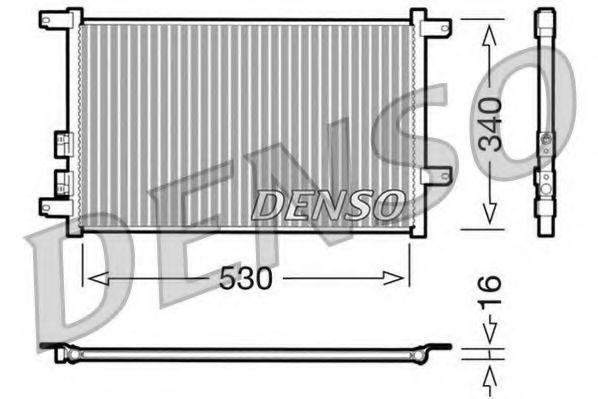DCN01011 Denso Радіатор кондиціонера