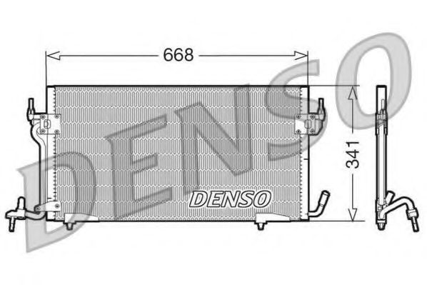 DCN07010 Denso Радиатор кондиционера