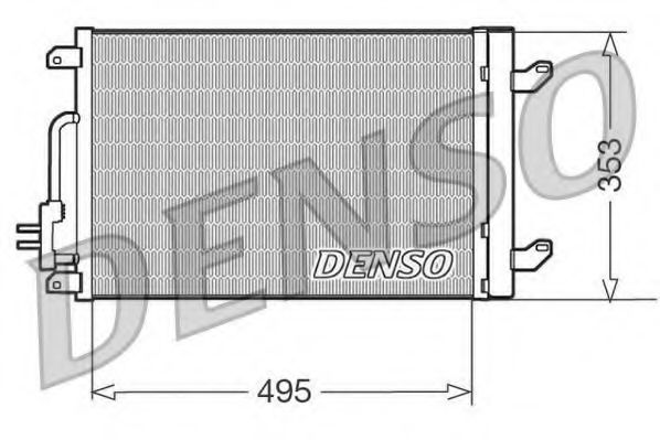 DCN13015 Denso Радиатор кондиционера для Lancia Lybra