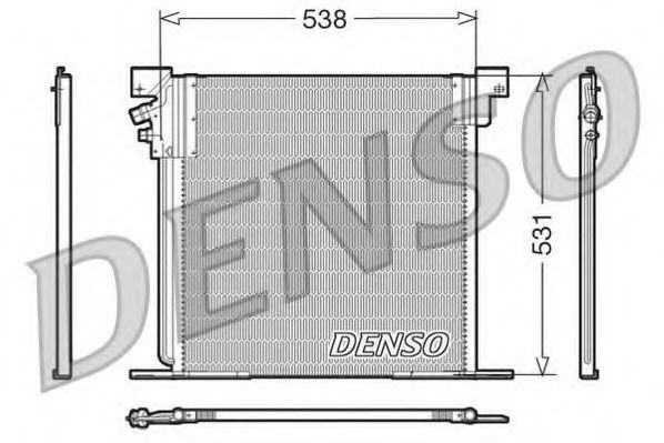 DCN17030 Denso Радіатор кондиціонера