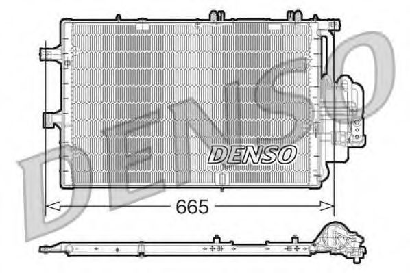 DCN20017 Denso Радиатор кондиционера