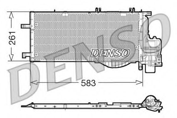 DCN20022 Denso Радіатор кондиціонера
