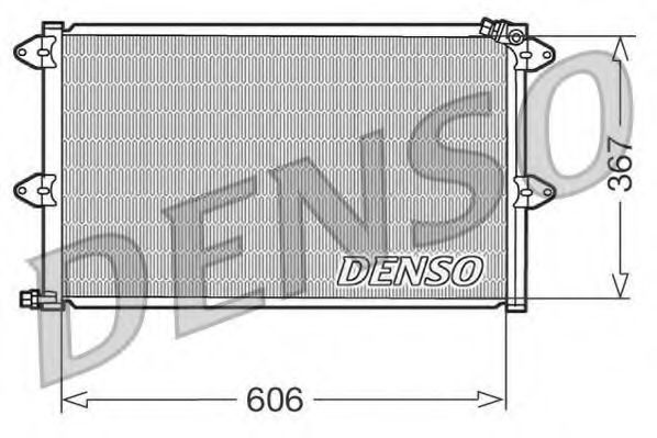 DCN27001 Denso Радиатор кондиционера