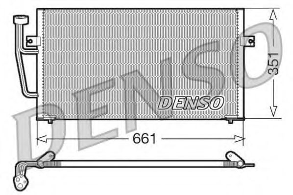 DCN33008 Denso Радіатор кондиціонера