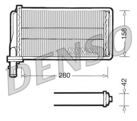 DRR01001 Denso Радиатор печки