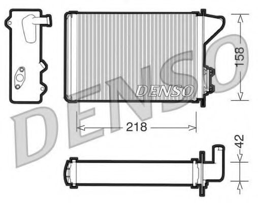 DRR09040 Denso Радіатор пічки