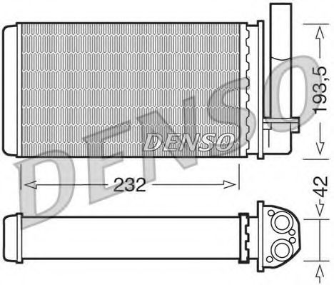DRR21003 Denso Радиатор печки