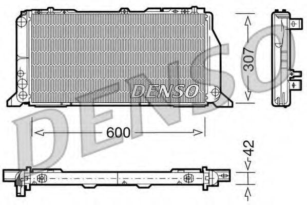 DRM02013 Denso Радіатор охолодження двигуна