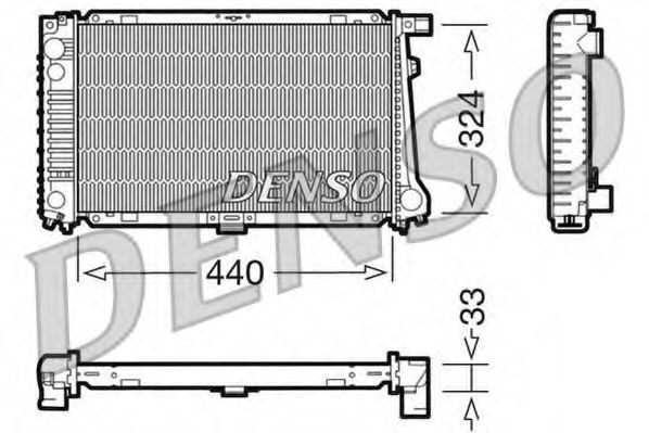 DRM05032 Denso Радиатор охлаждения двигателя для BMW 3 Series