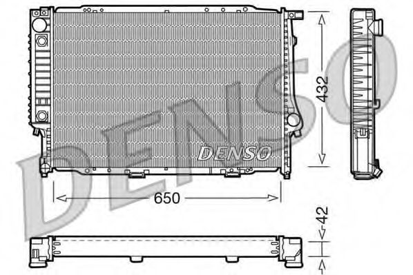 DRM05054 Denso Радіатор охолодження двигуна