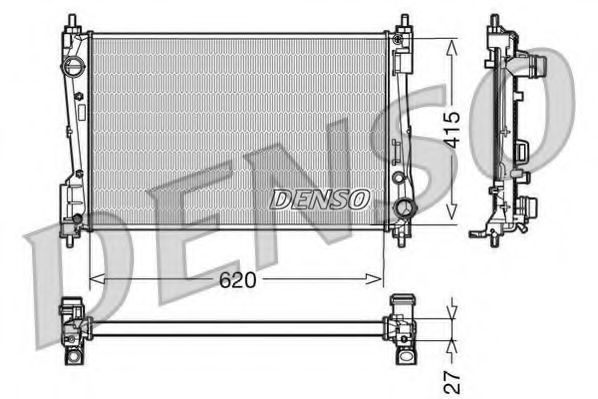 DRM09110 Denso Радиатор охлаждения двигателя