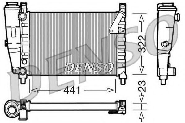 DRM09143 Denso Радіатор охолодження двигуна