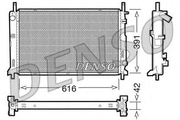 DRM10071 Denso Радіатор охолодження двигуна