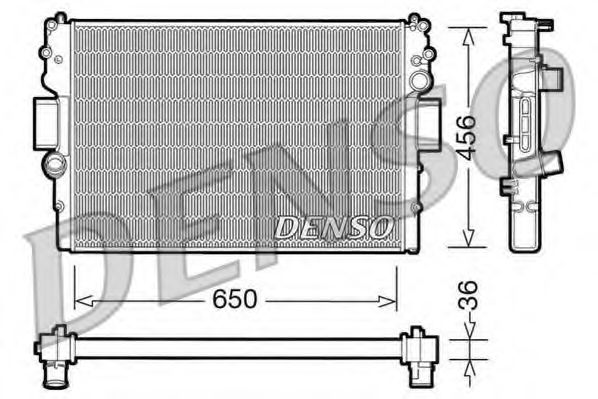 DRM12007 Denso Радіатор охолодження двигуна