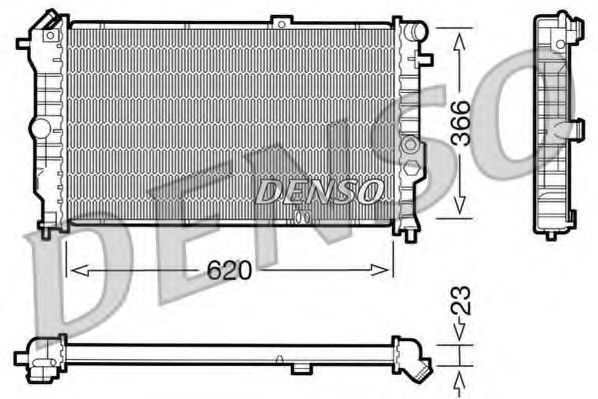 DRM20020 Denso Радиатор охлаждения двигателя