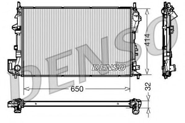 DRM20029 Denso Радіатор охолодження двигуна