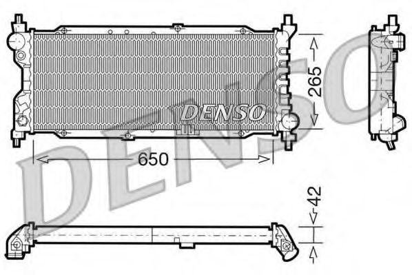 DRM20036 Denso Радиатор охлаждения двигателя