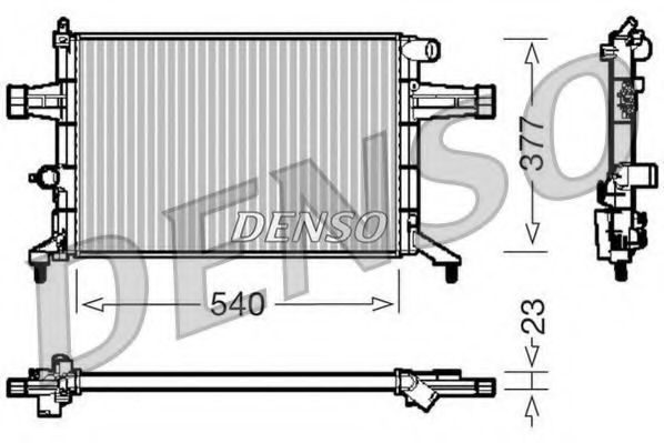 DRM20082 Denso Радіатор охолодження двигуна