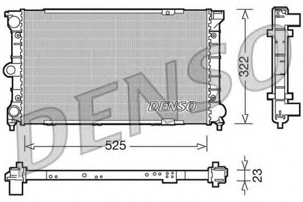 DRM32031 Denso Радіатор охолодження двигуна
