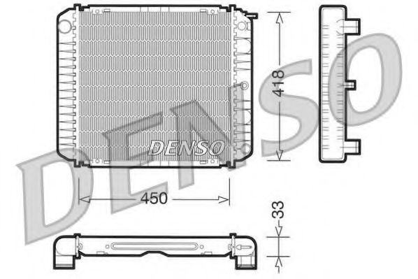 DRM33004 Denso Радиатор охлаждения двигателя