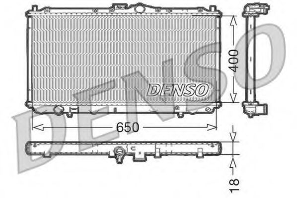 DRM45010 Denso Радіатор охолодження двигуна