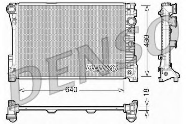 DRM17005 Denso Радиатор охлаждения двигателя