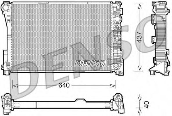 DRM17046 Denso Радіатор охолодження двигуна