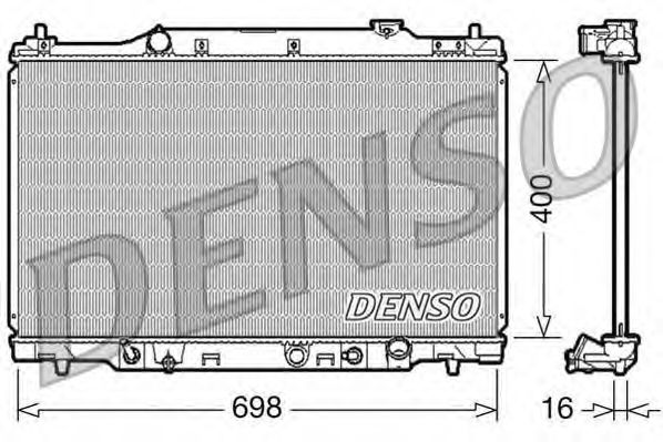 DRM40016 Denso Радиатор охлаждения двигателя для Honda Stream