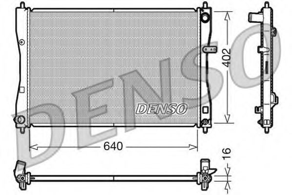 DRM45009 Denso Радіатор охолодження двигуна