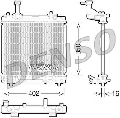 DRM47027 Denso Радіатор охолодження двигуна
