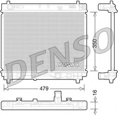 DRM50059 Denso Радіатор охолодження двигуна