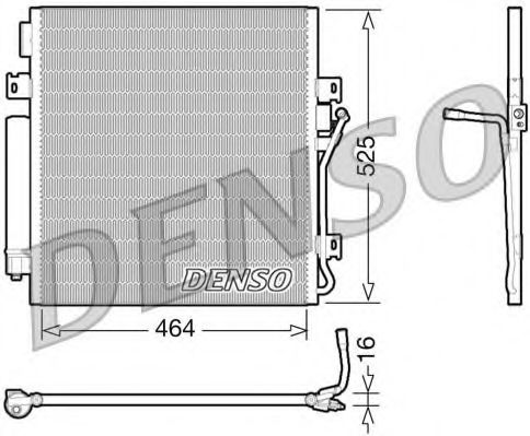 DCN06011 Denso Радіатор кондиціонера