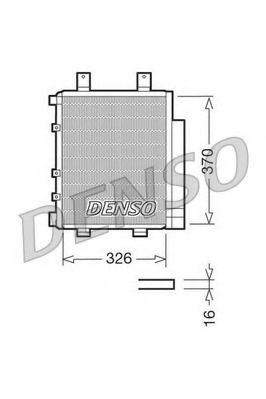 DCN35003 Denso Радиатор кондиционера