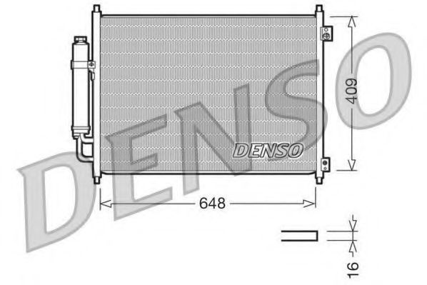 DCN46001 Denso Радіатор кондиціонера для Nissan X-Trail