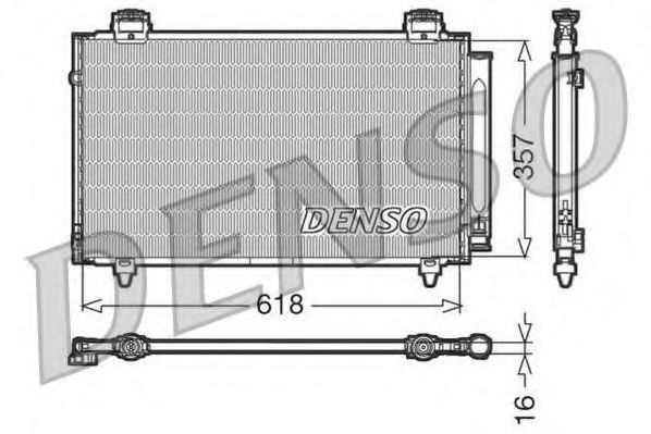 DCN50004 Denso Радиатор кондиционера