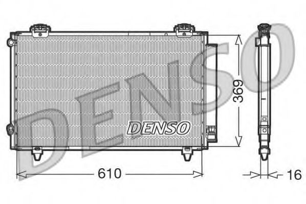 DCN50008 Denso Радиатор кондиционера для Toyota Corolla