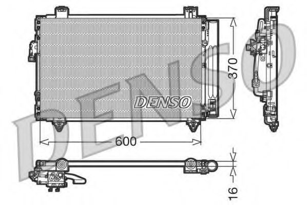 DCN50014 Denso Радіатор кондиціонера