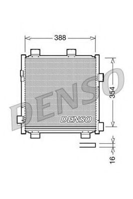 DCN50040 Denso Радиатор кондиционера