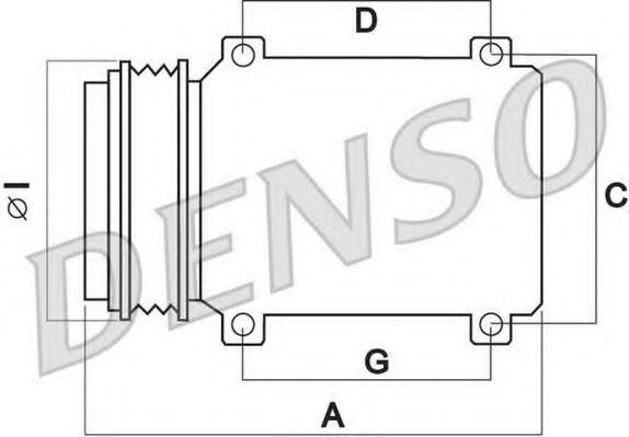 DCP05010 Denso Компрессор кондиционера