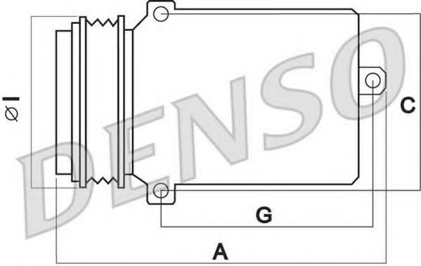 DCP05014 Denso Компрессор кондиционера