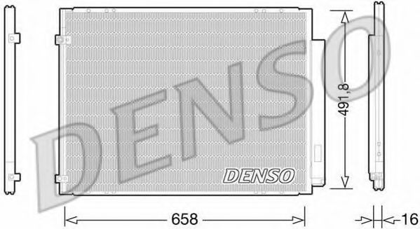DCN51010 Denso Радіатор кондиціонера для Lexus RX