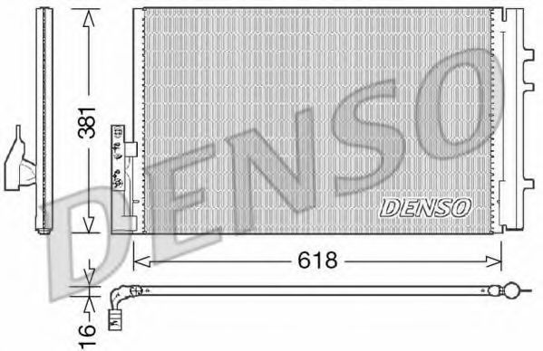DCN05014 Denso Радіатор кондиціонера