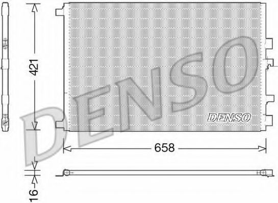 DCN23033 Denso Радиатор кондиционера