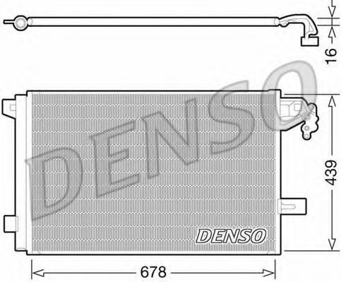 DCN32063 Denso Радиатор кондиционера
