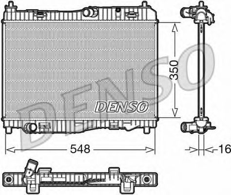 DRM10006 Denso Радиатор охлаждения двигателя